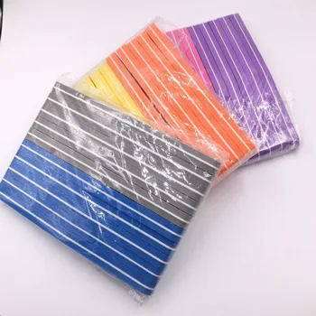 30Pcs 6 Krāsas Sajauc pack Rhombus Dubultā Sānu, Nagu vīles Rezerves 100/180 Pulēšanas Līdzeklis Nagu vīles Slīpēšana Nagu Mākslas Instrumentu,