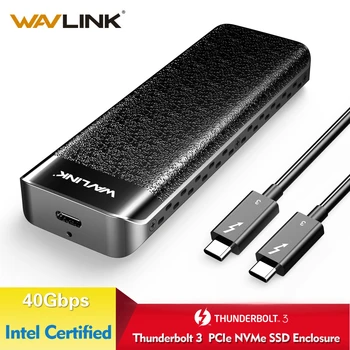 Wavlink USB C Thunderbolt 3 NVME Ārējo SSD Kameras Tips-C NVMe savienotājs Lielisku Izkliedes Intel Sertificētu
