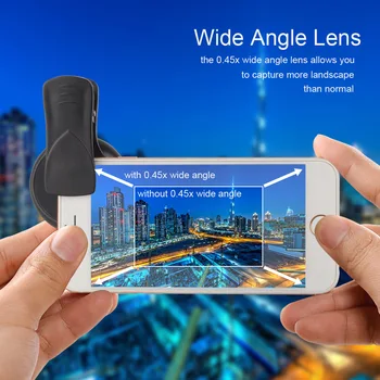 APEXEL 2 in 1 HD Kameras Objektīvs 0.45 x Super Platleņķa&12.5 x Makro Mobilo Objektīvs tālruņa objektīvs iPhone 11 Xiaomi Samsung