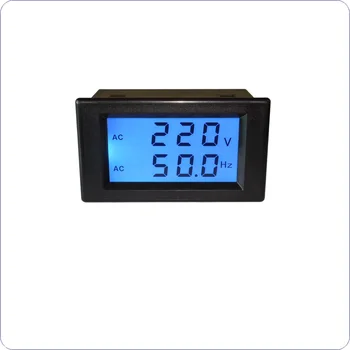 YB4835DVF AC 80-300V 45-65HZ Frekvenču Counter LCD Displejs Sprieguma Frekvences Mērītājs Digitālais Voltmetrs Hz HZ Metru 150-500V