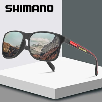 Shimano Jauno Dizaineru Modes Polarizētās Saulesbrilles, Vīriešu Kvadrātveida Rāmis Vīriešu, Saules Brilles Zvejas Braukšanas Saules Brilles UV400