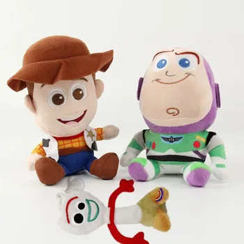 Pixar Filma Rotaļlietu Stāsts 4 Forky Woody & Buzz Lightyear 20cm Mīksta Plīša Pildījumu Lelle Anime Rīcības Attēls Rotaļlietu Bērniem, Bērniem, Dāvanu