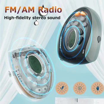 FM Mini Kabatas Radio Hifi Stereo Portatīvie Uztvērējs Ar LCD Displeju, Atbalsta Vienu klikšķi Depozītu un Anti-Bloķēšanas mistouch