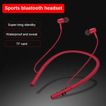 T23 Bluetooth 5.0 Austiņas Bezvadu Magnētisko Austiņas Ar Mikrofonu Stereo Bass Neckband Auss Sporta Austiņas Atbalsta TF Karti