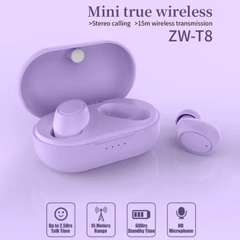 ZW-T 8tws Bluetooth Austiņas Bluetooth 5.0 Jaunu Portatīvo Bezvadu Bluetooth Austiņas, Karstā