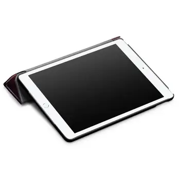 Smart Mosties Miega Ādas Gadījumā iPad 10.2 2019 Magnēts PU Ādas Capa Būtiska Coque+Stylus