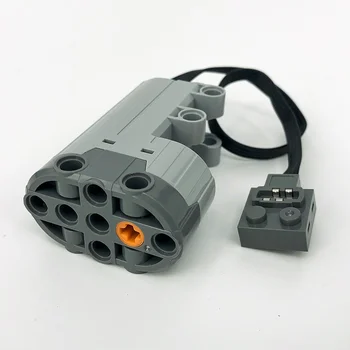 Barošanas Funkcija Legoing Tehnika Vilcienu Servo M-Motors XL-Mehānisko L-Mehānisko ev3 Ātrums Tālvadības Celtniecības Bloki rotaļlietas Zēns