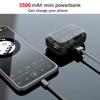 M11 3500mAh LED Bluetooth Bezvadu Austiņas Austiņas Earbuds TWS Touch Kontroli Sporta Austiņas Trokšņu slāpēšanas Austiņas Austiņas