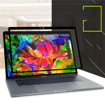 Sceen Aizsargs Vāks Ar Melnu Rāmi, Lai MacBook Pro 13 15 Pro Retina 13pro 13Air pro 16 2019 2020 filmu aizsargs aizsardzība