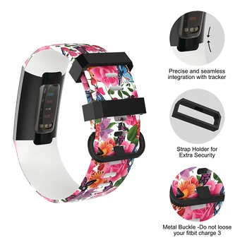 Baaletc Par Fitbit Maksas 3 Piederumi Sporta Band Krāsains TPU Regulējams Siksnu Nomaiņa Smartwatch Par Fitbit Maksas 3 Joslu
