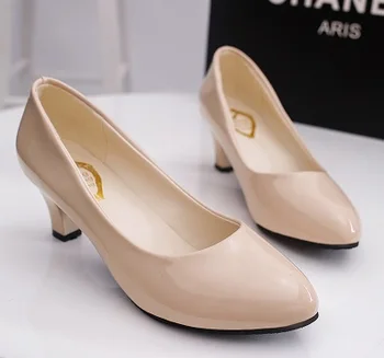 Lētas Biroja Dāmas Kurpes Zemiem Papēžiem Sūkņi Norādīja Toe Duncis Zapatos Mujer Sievietēm, Plus Lieluma 11 10 Sarkans Melns Balts Mokasīni