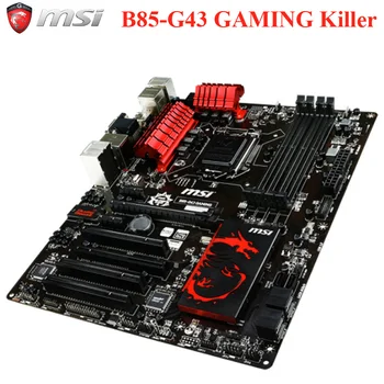 LGA 1150 DDR3 MSI B85-G43 SPĒĻU sākotnējā Darbvirsmas Mātesplates Intel B85 PCI-E 3.0 USB3.0 32GB Kausa i7, i5 i3 DDR3 Izmantot Mainboard