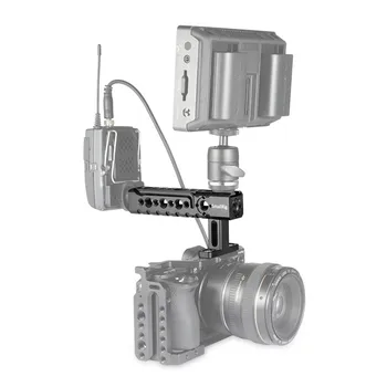 SmallRig Universālais Kameras Augšpusē Rokturis ar Stiprinājuma Punktus Apavu Stiprinājumi Video Kamera Būri, LED Gaismas, Mikrofoni-1984