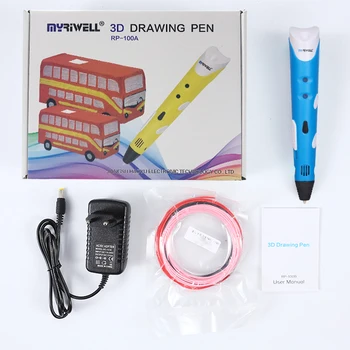 3D Drukāšana Pildspalvu 12V 3D Pildspalvu, Zīmuli 3D Zīmēšanas Pildspalvas Stift ABS/TAA Pavedienu Par Kazlēnu, Bērnu Izglītību, Hobijiem, Rotaļlietas, Dāvanas Dzimšanas dienā