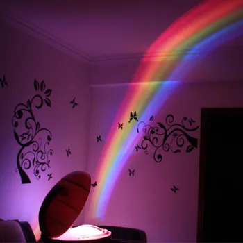 SXZM LED RGB Varavīksnes Projektoru Nakts Gaisma Akumulatora Prower Radošas Lampas Bērnu Dāvanu Apgaismojums Dekorēšana Mājas mazulis Guļamistaba