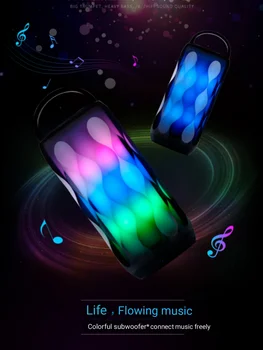 Clorful gaismas Kolonnu Mini Bluetooth Skaļruņi Super Attīstās Bass Traucējumus-Bezmaksas Pie Maksimālā Skaļuma Ļoti Pārnēsājamiem Soundbox