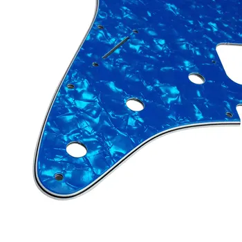 Pleroo Ģitāru piederumi Kreiso Roku pickguards ar 11 Skrūves fender Standard ST HH Stratocaster Guitarra Nulles Plate