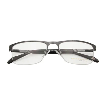 ESNBIE Jaunu Biznesa Brilles Vīriešiem Optisko metālisks Tuvredzība Brilles Vīriešu Pusi Loka Brilles Rāmi, Daļēji bez apmales Brilles