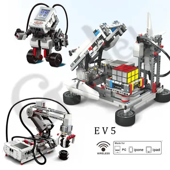 Tehnikas Plānošanas Sērijas EV3 Roboti Modeli, Celtniecības Bloki Izglītības Uzstādīt TVAIKA Savietojams EV5 45544 Robotika DIY Rotaļlietas