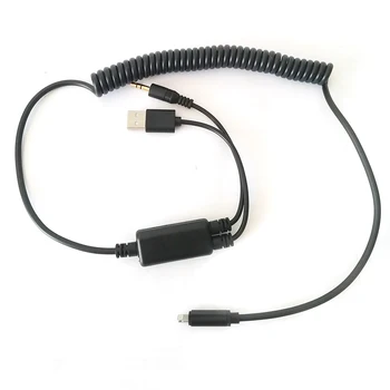 Saskarne USB Audio Y Kabeli AUX Adapteri Radīt Bmw & Mini iPod iPhone 5 6 7 S