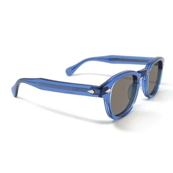 Džonijs Deps Polarizētās Saulesbrilles, augstākās kvalitātes Acetāta Rāmis Vīriešu un Sieviešu Modes Luksusa Zīmola vintage drivering Saules Brilles 006