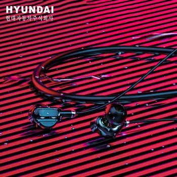 HYUNDAI HE02 Neckband Austiņas Bluetooth V5.0 Bezvadu Earbuds HIFI Stereo IPX5 Ūdensizturīgs Sporta Darbojas Austiņas