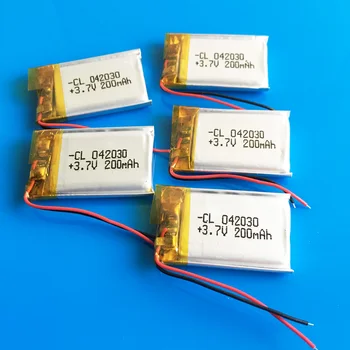 3.7 V 200mAh 402030 litija Polimēru litija polimēru akumulators uzlādējams pielāgota vairumtirdzniecības CE, FCC, ROHS BKAS kvalitātes sertifikāciju