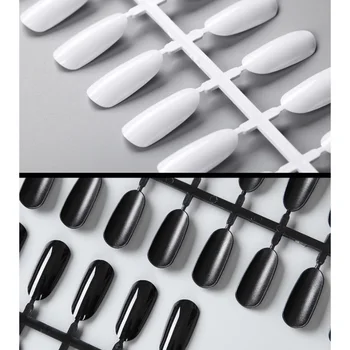 240pcs/Set Nepatiesu Manikīrs PracticeTip Board Instrumentus Nail Art Pro Diagrammas Nagus polijas Displejs Akrils UV Gēla Rīks