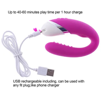 12 Ātrumu Ūdensizturīgs Seksa Rotaļlietas par Pāris Silikona G Spot Vibe Vibrators, USB Uzlādējams Klitoru Stimulēt Massager Pieaugušo zāles