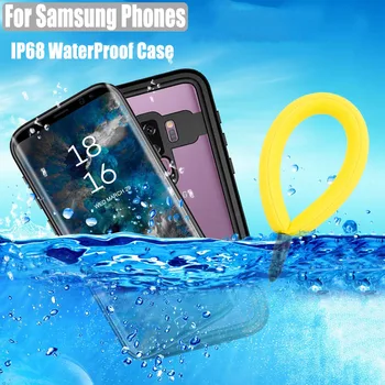 Samsung Galaxy S20 S10 S9 Plus 10. pielikums 8 9 Ūdensizturīgs Gadījumā Dot Sērijas IP68 Daivings, Zemūdens PC + TPU Bruņas Segtu S901