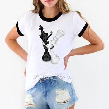 Jaunums dizaina Dejas Šahs Drukāt smieklīgi, t krekli, sieviešu streetwear šaha cienītājs draugiem dzimšanas dienas dāvanu Personalizēto punk tshirt