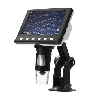 1000x USB Digital Elektronisko Mikroskopu 4.3 Collu VGA šķidro kristālu Displejs Digitālā Mikroskopa 8 LED Lupa, lai PCB Mātesplati Repaire