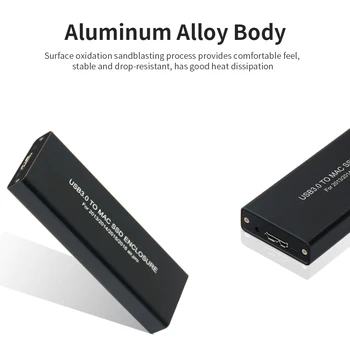 USB3.0 Mac SSD Būra USB3.0 Alumīnija Sakausējuma SSD Kameras 2013//MacBook Air/Pro/Retina Apple SSD Gadījumā Box