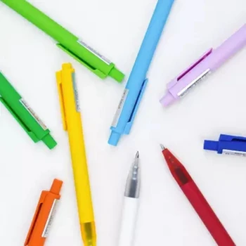 Kinbor Black Uzpilde Gēla Pildspalva Mi Pildspalvu 10pcs/lodziņā 0.5 mm, Gluda Rakstīšanas Parakstīšanas Colorfull Pildspalvas Krāsu Tintes Biroja Skola