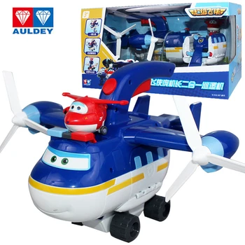 Patiesu AULDEY Super Spārniem Dapeng Gaisa kuģa Robots Rotaļlietu Laimīgs Kosmosa Izpētes un Dolly Projektēšana Automašīnas Rotaļlietas Bērniem Dāvanu