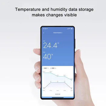 Xiaomi Mijia Smart Termometrs 2 Bluetooth Higrometru Bezvadu Elektriskais Ciparu Thermograph Ar Mijia app LCD laika apstākļu stacijas