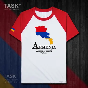 Armēnijas ROKU ESMU valstu komandas Erevāna jaunu vīriešu t krekls Modes topi ar Īsām Piedurknēm, sporta apģērbi vasaras kokvilnas t-krekls jūra 50
