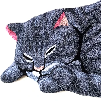 Radošo Roku darbs 3D Pet Cat Dizaina Paklāju Anti Slip Doormat Paklāja Grīdas Paklājs Runner Mazgājams Mājas Dekoru 45x85cm 64x120cm