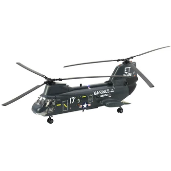 Pre-built 1/72 CH-46 Jūras Bruņinieks vidēja lifts tandem-rotoru transporta kravas helikopteru kolekcionēšanas hobijs gatavo plastmasas modeli
