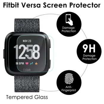 SOONHUA HD Rūdīta Stikla Aizsargs Filmas Fitbit Otrādi Fitnesa Tracker Smart Aproce Skatīties Anti-scratch Aizsardzības Ekrāns