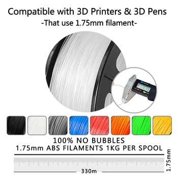Enotepad 1KG 1,75 MM ABS Pavedienu Ātra Piegāde Krāsains Materiāls Uztin Vadu Reprap 3D Printeri, kas Ar Vakuuma Iepakojumā Ātri Kuģi