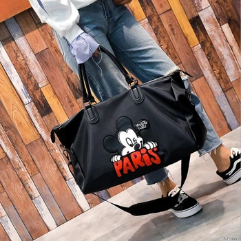 Disney Mickey mouse liela jauda, Fitnesa jogas soma ūdensizturīgs vīriešu, sieviešu pleca soma, Ceļojuma Āra bagāžas soma