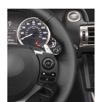 Melna PU Mākslīga Āda Automašīnas Stūres Rats Segumu Lexus IS200t IS250 IS300 2016-2019 IS350 IR F-Sport 2016