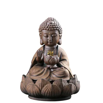 Radošās keramikas vīraka deglis Zen Budas krāsns lotus Budas vīraks degļu Guanyin Budas Aromātu Deglis Tea House Birojs, kas sniedz