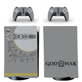 Spēles God of War PS5 Digitālā Izdevuma Ādas Decal Uzlīmes Vāks PlayStation 5 Konsole un 2 Kontrolieri PS5 Ādas, Vinila Uzlīmes