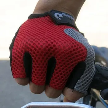Velo Cimdi Pusi Pirkstu Triecienizturīgs Elpojošs Āra Sporta MTB Vīrieši Sievietes Elpojošs Anti Slip Motociklu Ceļu Velosipēds Pirkstaiņi