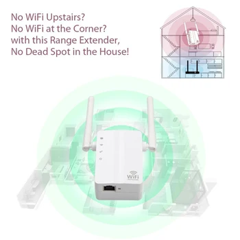 5 In 1 WiFi Repeater Bezvadu Wifi Extender 300Mbps Wi-Fi Pastiprinātājs 802.11 N lielos attālumos Wi Fi Signāla Pastiprinātājs 2.4 G Wifi Repiter