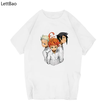 Solīto Neverland Japānas Anime Apģērbu Camiseta Balts T Krekls ar Multfilmas Īsām Piedurknēm O-veida Kakla Gadījuma Smieklīgi Harajuku T-krekls Vīriešiem