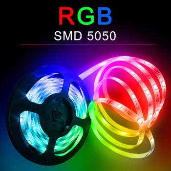 Bluetooth LED Lentes 20M Smart LED Strip Gaismas RGB 5050 SMD Ūdensdrošs RGB 5M 10M Lentes Lentes DC 12V Bluetooth Kontroles LED Lentes