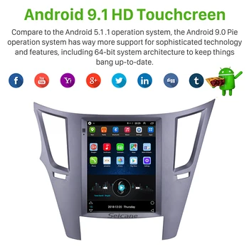 Seicane 9.7 collu Automašīnas Vadītājs Vienības Spēlētājs Android 9.1 Par 2010. -. Gadam Subaru Outback GPS Navigācijas Atbalstu Carplay OBDII Spogulis saites
